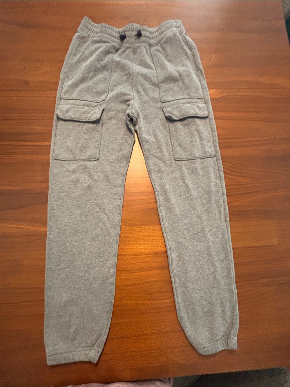 abercrombie kids Light Gray Cargo Sweatpants